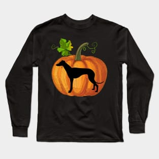 Greyhound in pumpkin Long Sleeve T-Shirt